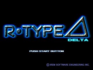 R-Type Delta title screen for Playstation